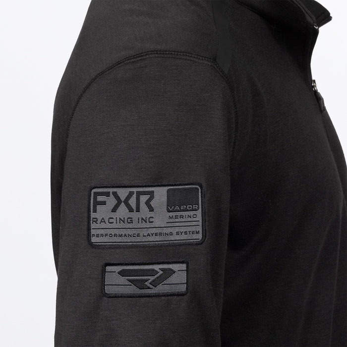 FXR VAPOR MERin O 1/4 ZIP in Black