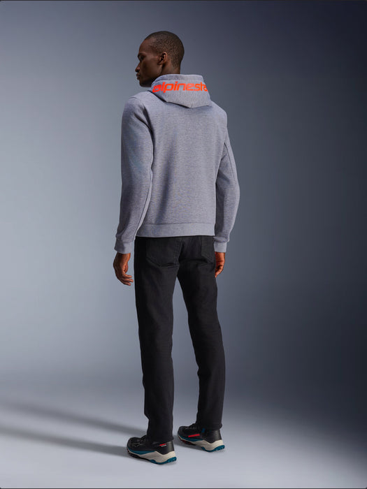 ALPINESTARS CHROME v2 SPORT HOODIES 2026 in Heather Gray/Fluo Red