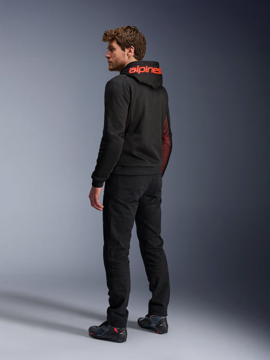 ALPINESTARS CHROME AIR HOODIES 2026 in Black/Fluo Red