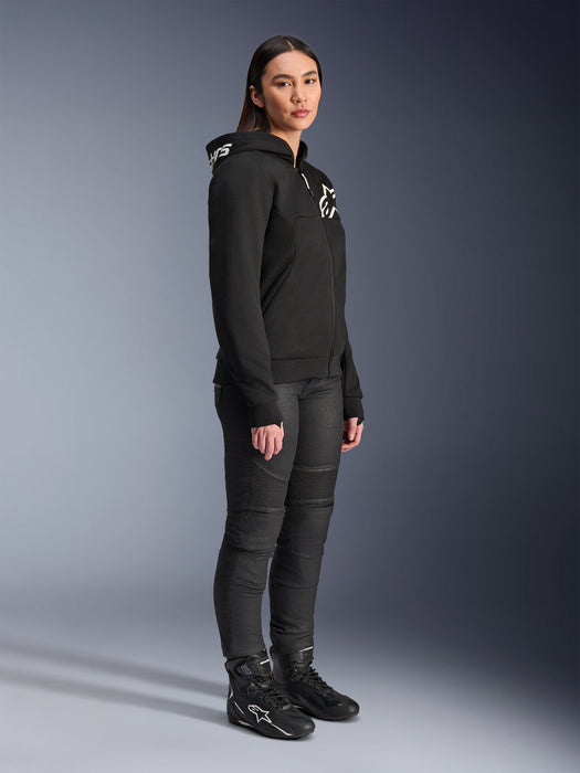 ALPINESTARS STELLA CHROME v2 SPORT HOODIES 2026 in Black/White