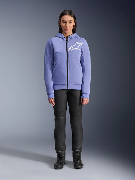 ALPINESTARS STELLA CHROME v2 SPORT HOODIES 2026 in Blue/Violet/White
