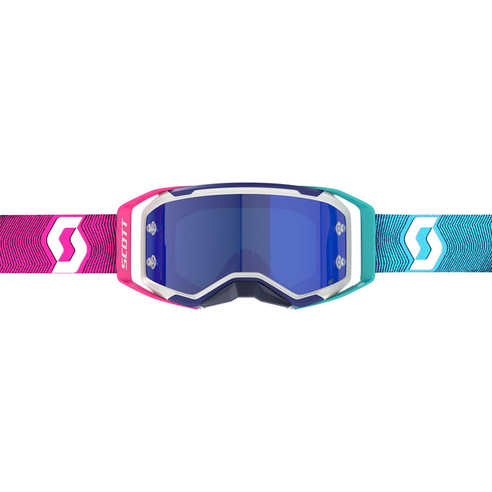 Scott PROSPECT 2.0 AMP Goggles 2025 in Stealth Blue/Radiant Pink - Blue Chrome Works
