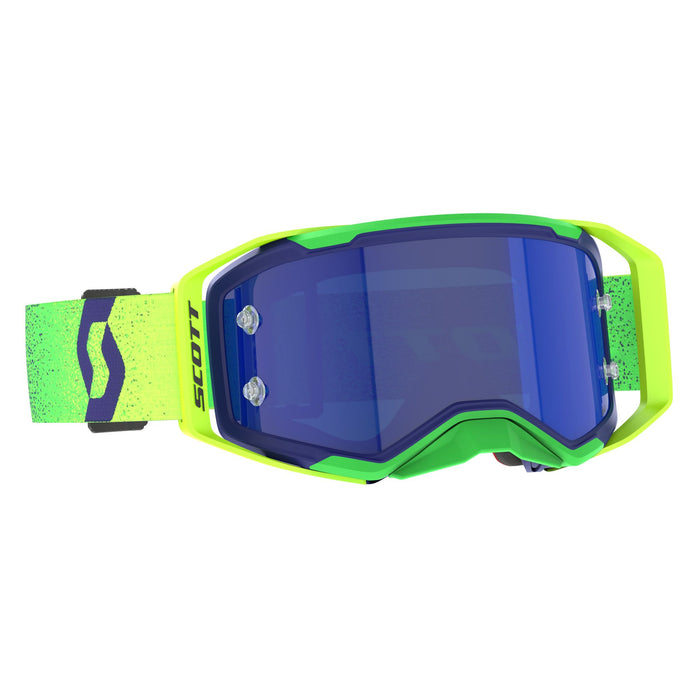 Scott PROSPECT 2.0 AMP Goggles 2025 in Midnight Purple/Safety Yellow - Blue Chrome Works