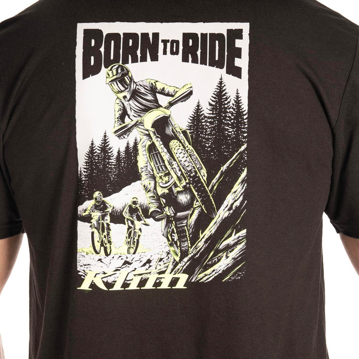 KLIM SADDLE MOUNTAIN TRI-BLEND TEE 2025 in Black - Hi-Vis