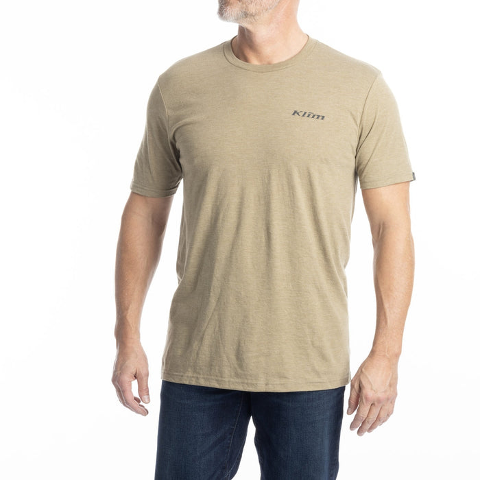 KLIM HAWLEY TRI-BLEND TEE 2025 in Coyote Brown Heather - High-rise