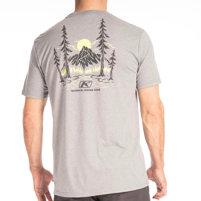 KLIM HAWLEY TRI-BLEND TEE 2025 in Heathered Gray - Hi-Vis