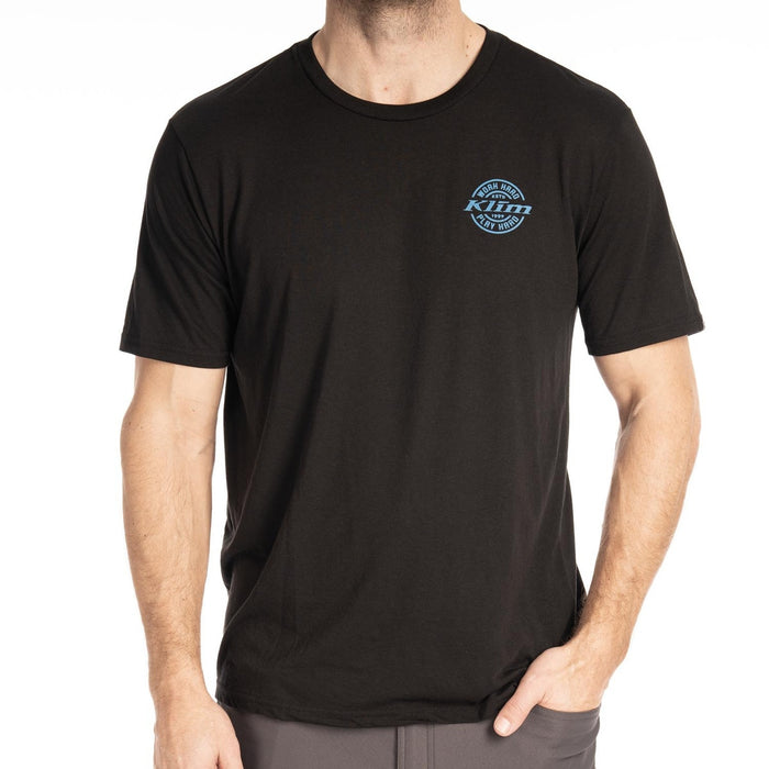KLIM LIVE TO RIDE TRI-BLEND TEE 2025 in Black - Imperial Blue