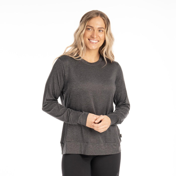 KLIM OSTARA WOMEN'S LONG SLEEVE SHIRT 2025 in Heathered Charcoal