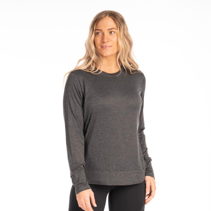 KLIM OSTARA WOMEN'S LONG SLEEVE SHIRT 2025 in Heathered Charcoal