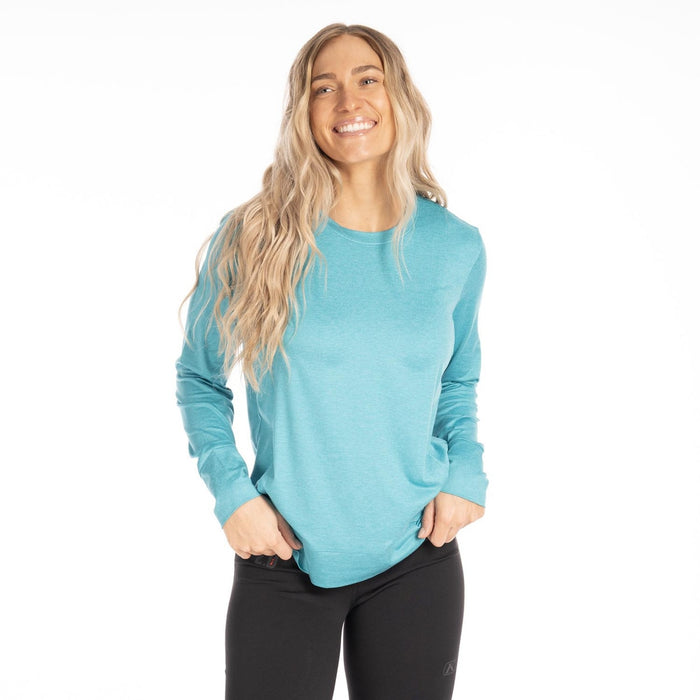 KLIM OSTARA WOMEN'S LONG SLEEVE SHIRT 2025 in Tahitian Teal