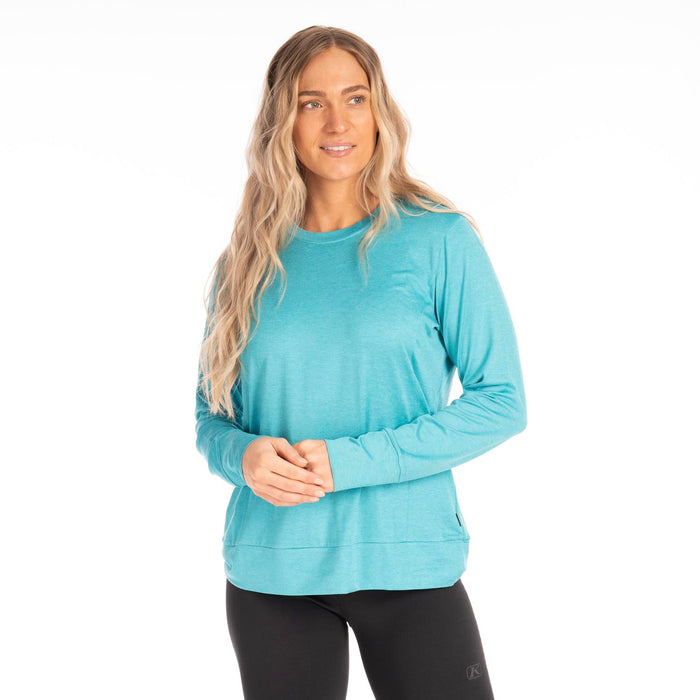 KLIM OSTARA WOMEN'S LONG SLEEVE SHIRT 2025 in Tahitian Teal
