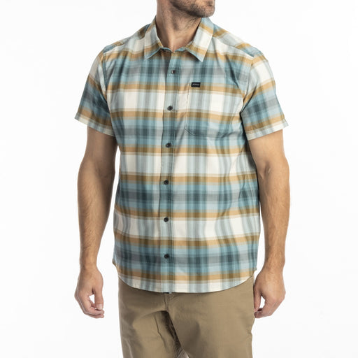 KLIM NERO STRETCH SHIRT 2025 in Mineral Blue - Golden Brown