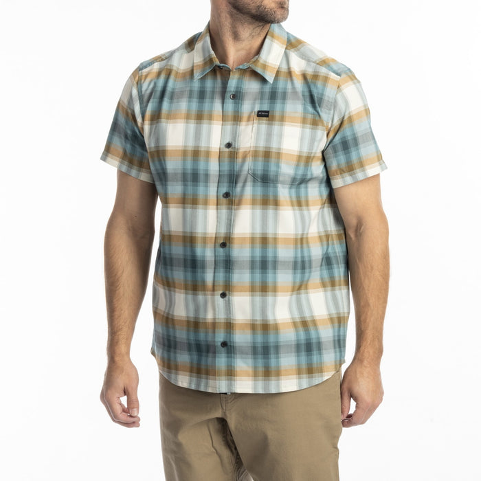 KLIM NERO STRETCH SHIRT 2025 in Mineral Blue - Golden Brown