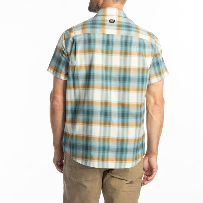 KLIM NERO STRETCH SHIRT 2025 in Mineral Blue - Golden Brown