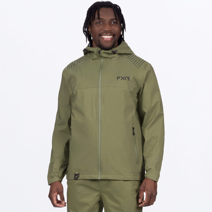 FXR Adventure Lite Tri-Laminate Jacket in Moss