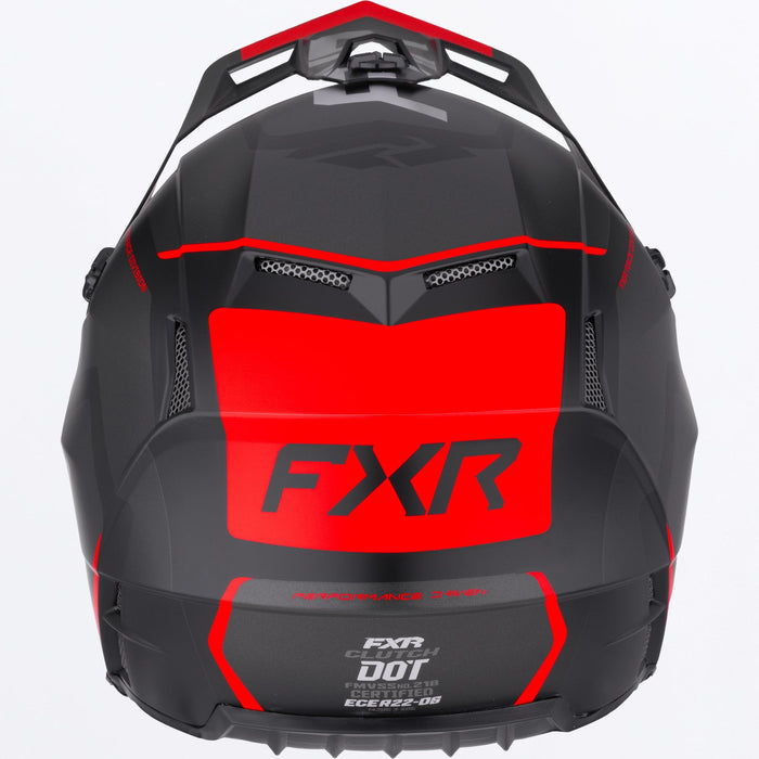 FXR CLUTCH EVO HELMET 2025 - Black/Red