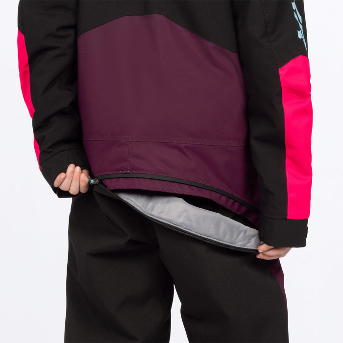 FXR Youth Vertical Monosuit in Plum/Razz/Maui
