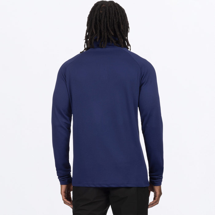 FXR PILOT UPF 1/4 ZIP LONGSLEEVE in Deep Cobalt/Cobalt