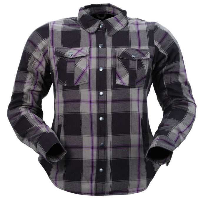 Z1R ASHWOOD WOMEN'S FLANNEL SHIRTS 2025 in Purple