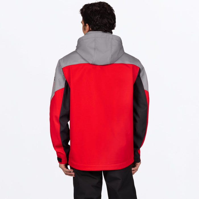 FXR ASCEND SOFTSHELL JACKET in Red/Ti
