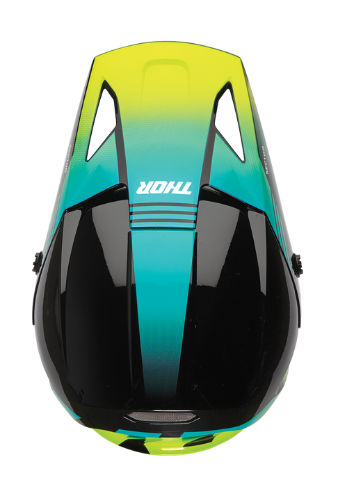 Thor Sector 2 Carve Helmet 2025 in Black/Acid