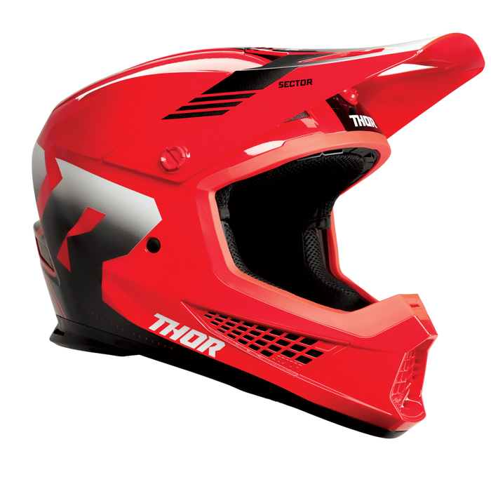 Thor Sector 2 Carve Helmet in Red/White