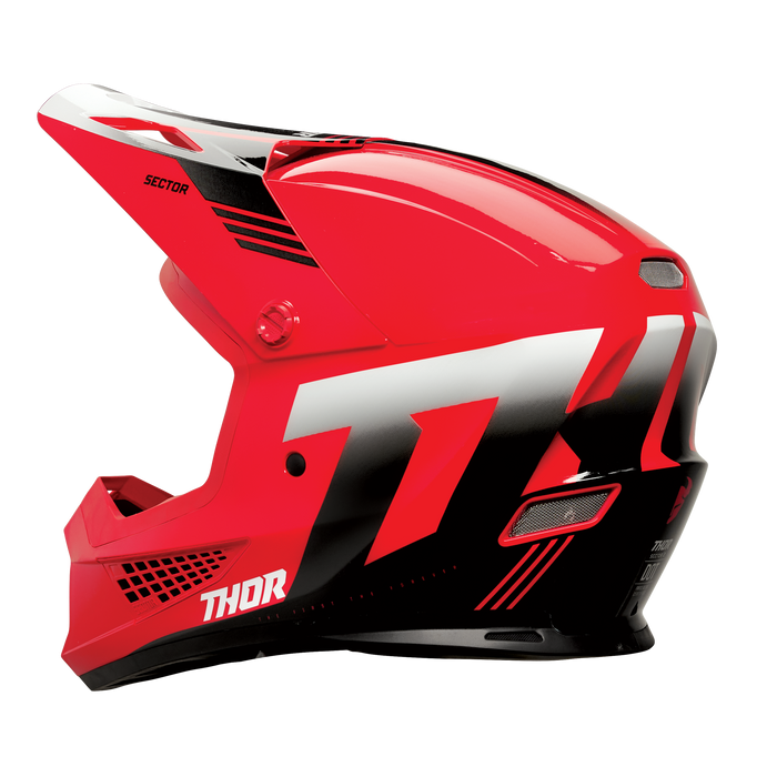 Thor Sector 2 Carve Helmet 2025 in Red/White