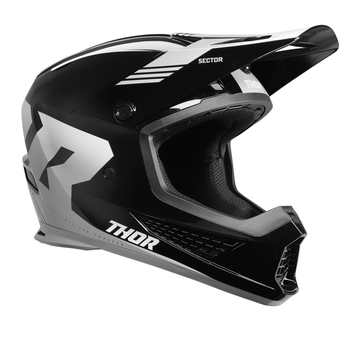 Thor Sector 2 Carve Helmet in Black/White