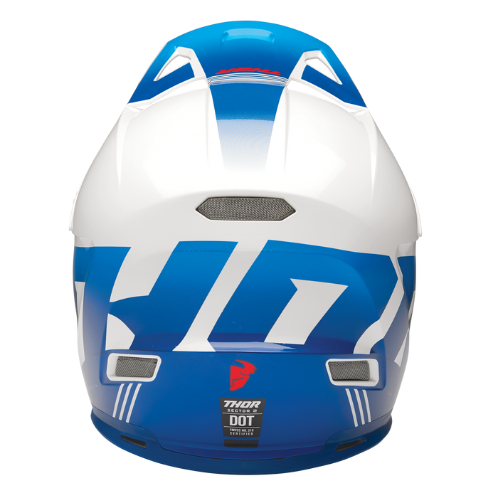 Thor Sector 2 Carve Helmet 2025 in White/Blue