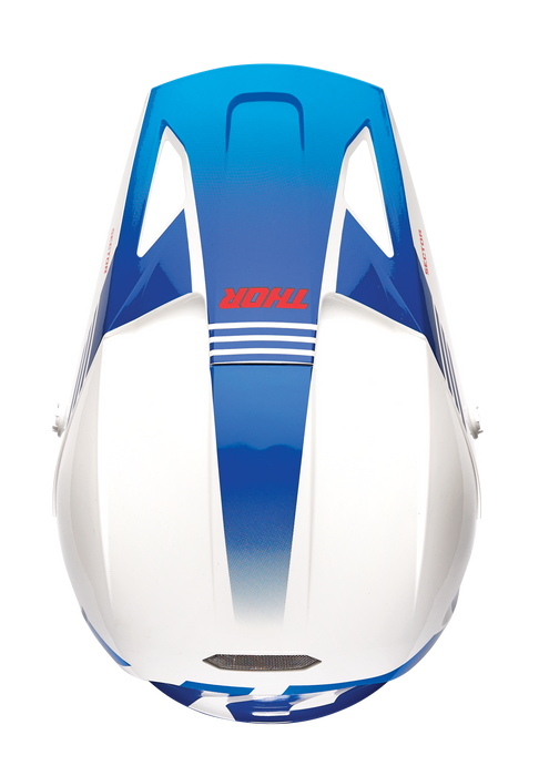 Thor Sector 2 Carve Helmet 2025 in White/Blue
