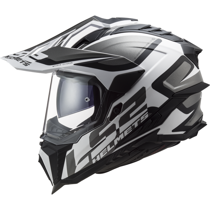 LS2 EXPLORER ALTER HELMET 2026 in Matte Black/White