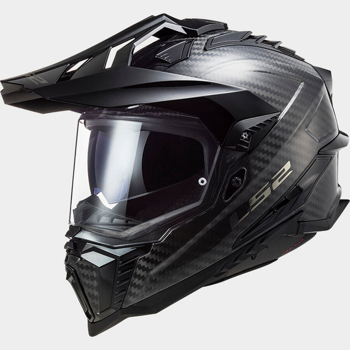 LS2 EXPLORER CARBON SOLID HELMET 2026 in Carbon