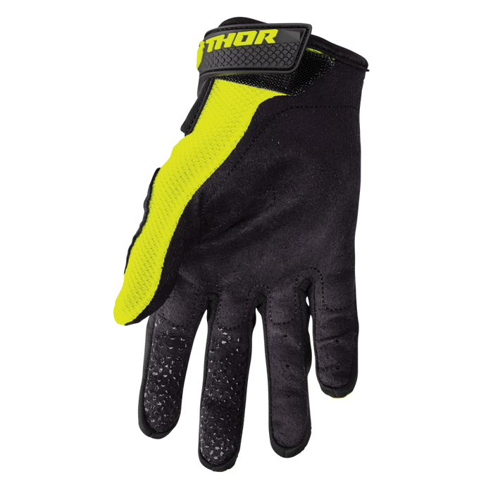 THOR Youth Sector Gloves in Acid/Black