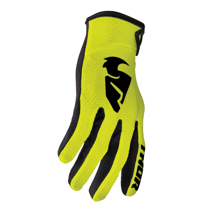 THOR Youth Sector Gloves in Acid/Black