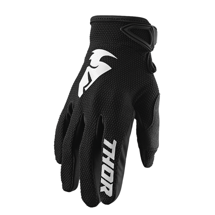 THOR Youth Sector Gloves in Black/White