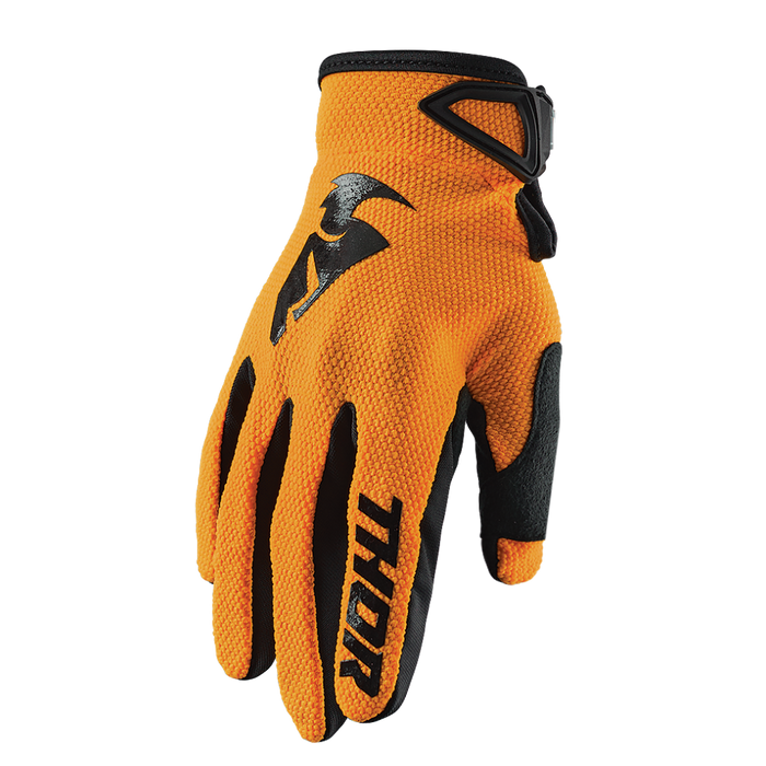 THOR Youth Sector Gloves in Orange/Black