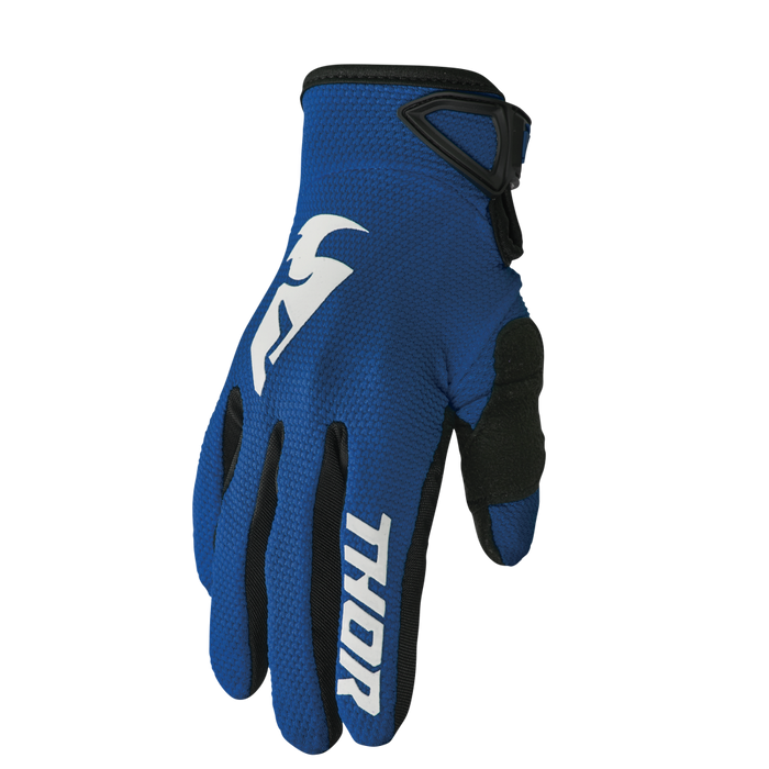 THOR Youth Sector Gloves in Navy/White