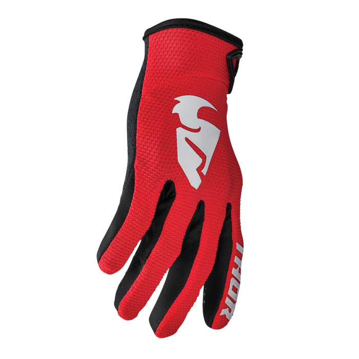 THOR Youth Sector Gloves in Red/White