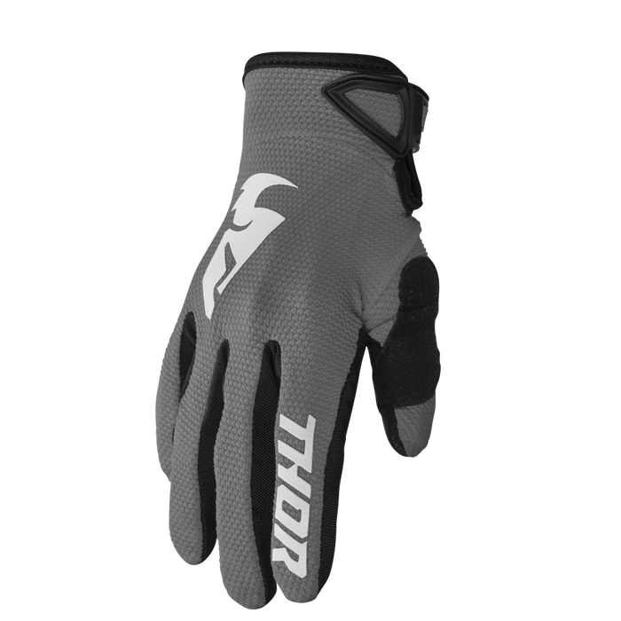 THOR Youth Sector Gloves in Gray/White