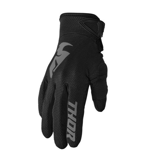 THOR Youth Sector Gloves in Black/Gray