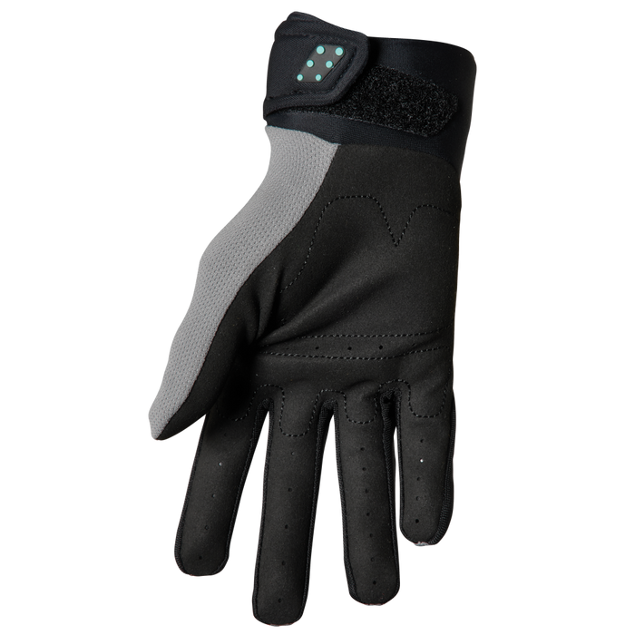 Thor Youth Spectrum Gloves in Gray/Black/Mint 2022