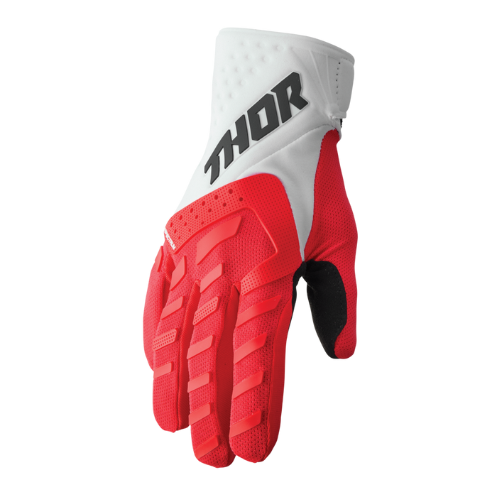 Thor Youth Spectrum Gloves in Red/White 2022