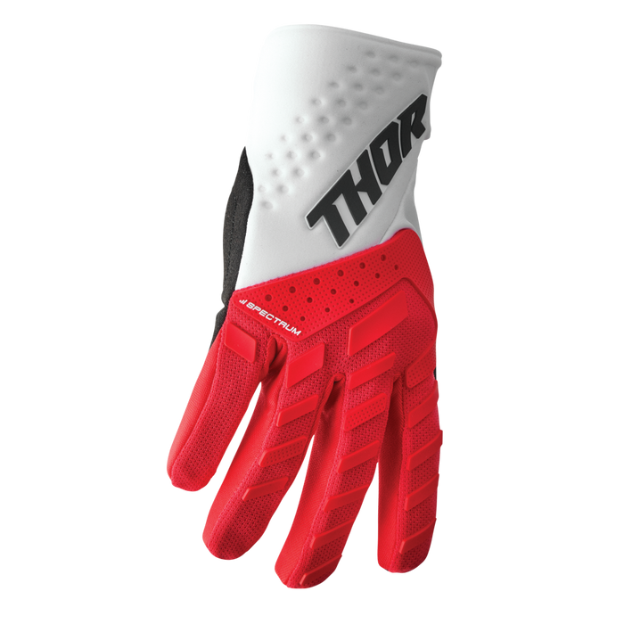 Thor Youth Spectrum Gloves in Red/White 2022