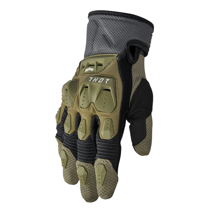 THOR TERRAIN GLOVES 2026 in Army Green/Orange