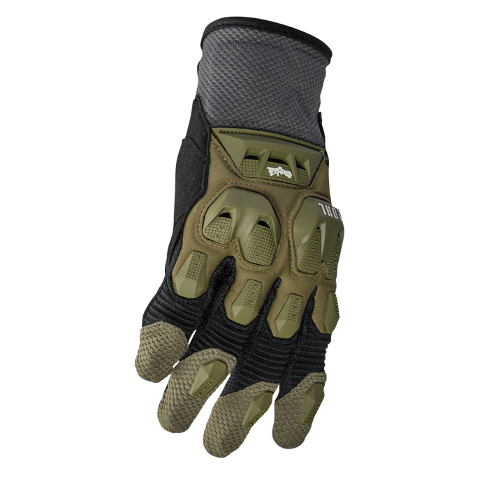 THOR TERRAIN GLOVES 2026 in Army Green/Orange