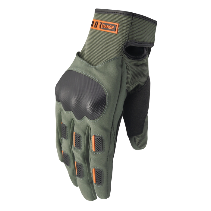 THOR RANGE GLOVES 2026 in Army/Orange