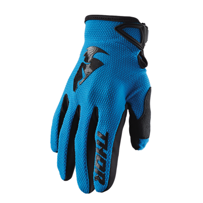 THOR Youth Sector Gloves in Blue/Black