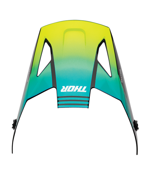 THOR SECTOR 2 VISOR - CARVE in Black/Acid