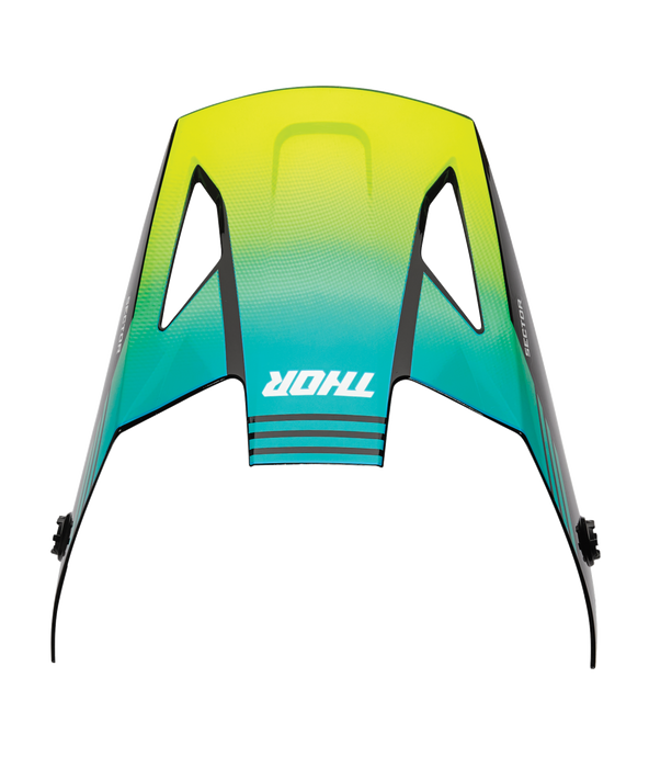 THOR SECTOR 2 VISOR - CARVE in Black/Acid