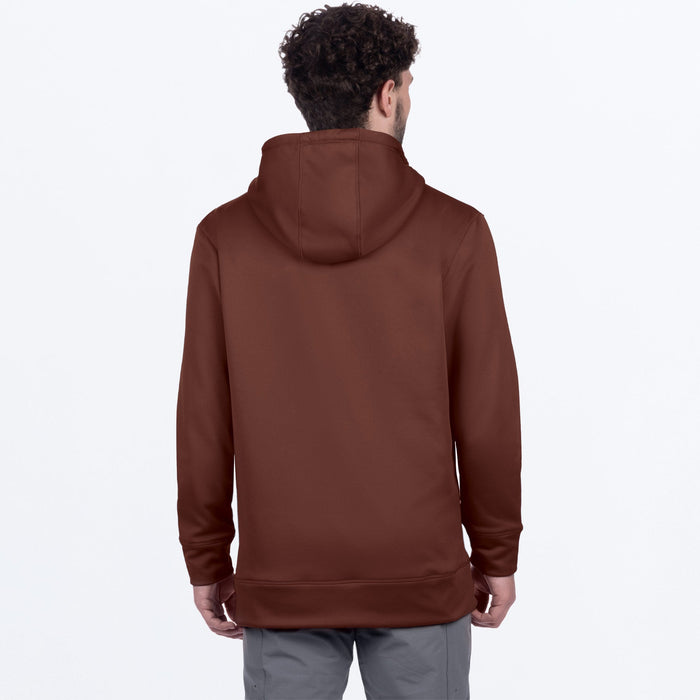 FXR HYDROGEN TECH PULLOVER HOODIE in Dark Cedar/Stone